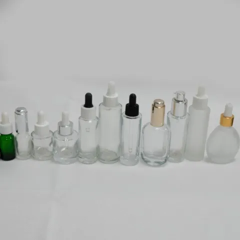 Custom Skincare Cosmetic Glass Bottles And Jars Sets, Luxury Packaging Solutions