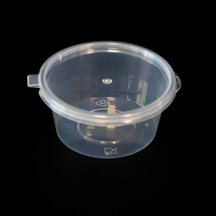 Durable Plastic Sauces Cup with Lid - Perfect for Condiment Packaging (2)
